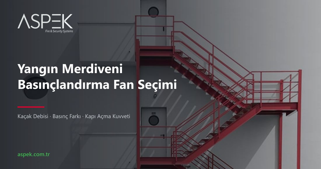 Yangın Merdiveni Basınçlandırma Fan Seçimi